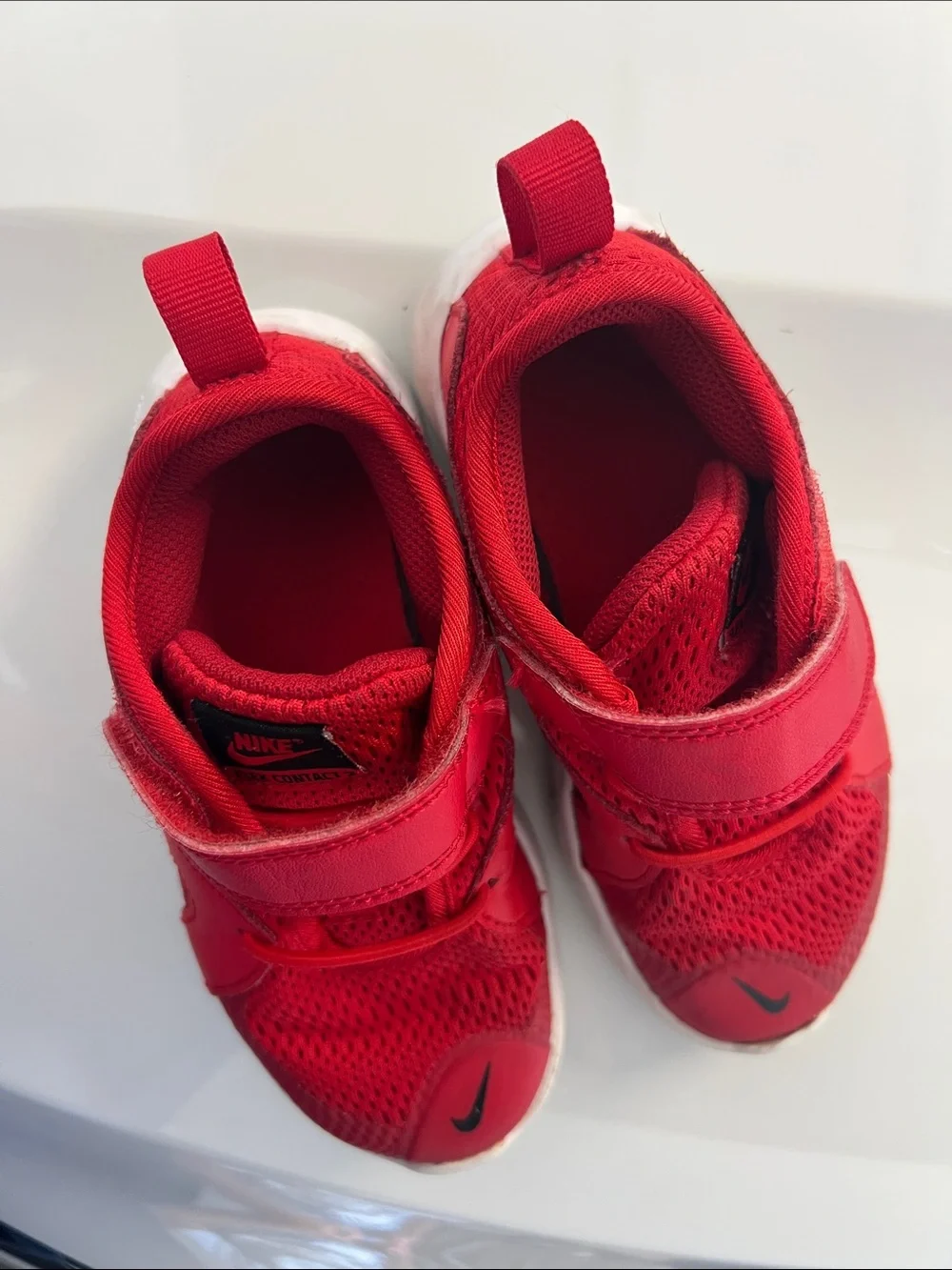 Nike Kids Red Velcro Athletic Sneakers